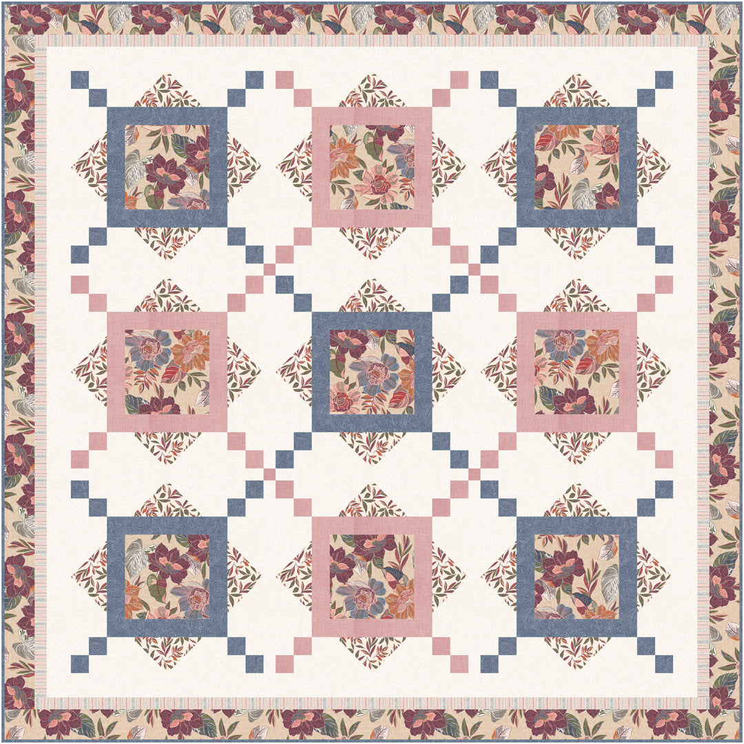 A Garden of Stitches Lap Light Quilt<br>by Wendy Sheppard<br>Available September 2025