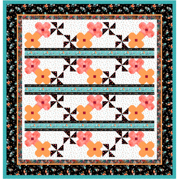 Tangerine Tango Quilt<br>by Cyndi Hershey<br>Available May 2025