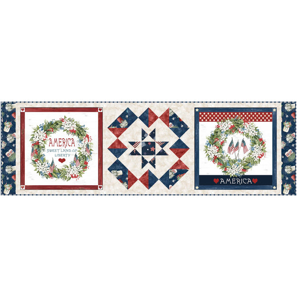 Farmhouse Americana<br>Americana Runner<br>by Wendy Sheppard<br>Available March 2025