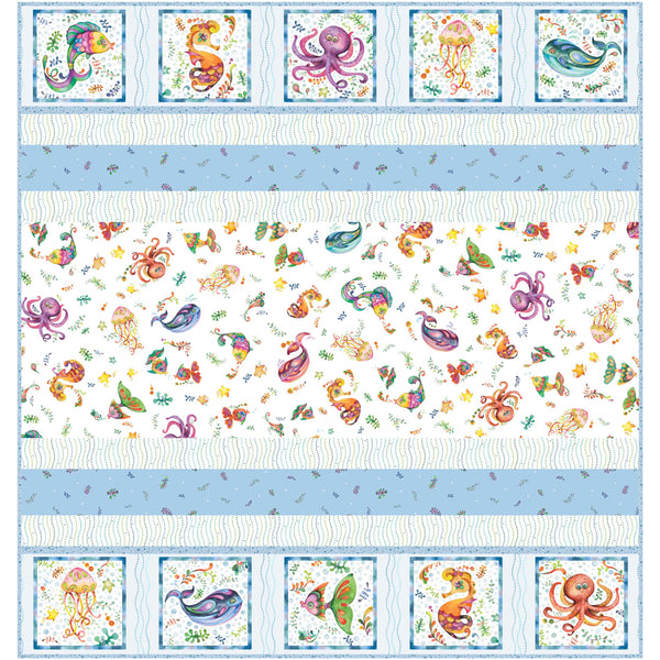 Ocean Pals Quilt<br>by Wendy Sheppard<br>Available June 2025