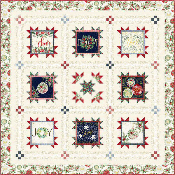 Joyful Tidings Light Quilt<br>by Wendy Sheppard<br>Available June 2025