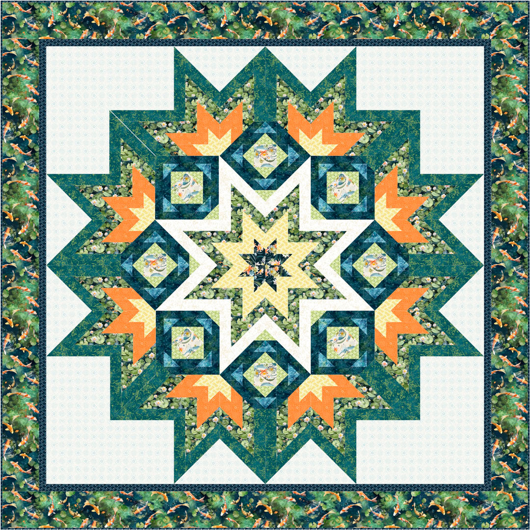 Playing Koi Quilt<br>by Stacey Day<br>Available Now!