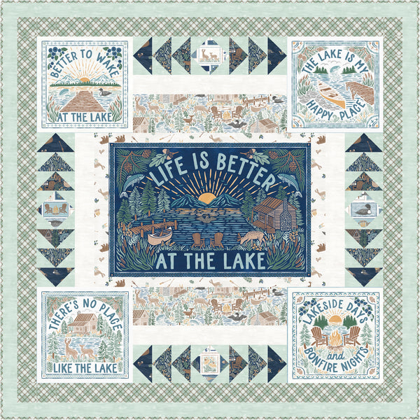 Lakeside Days<br>Lakeside Days Wall Light Quilt<br>by Stacey Day<br>Available February 2025