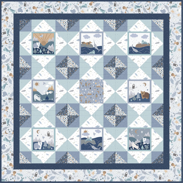 Frosty Friends Quilt<br>by Lisa Swenson Ruble<br>Available June 2025