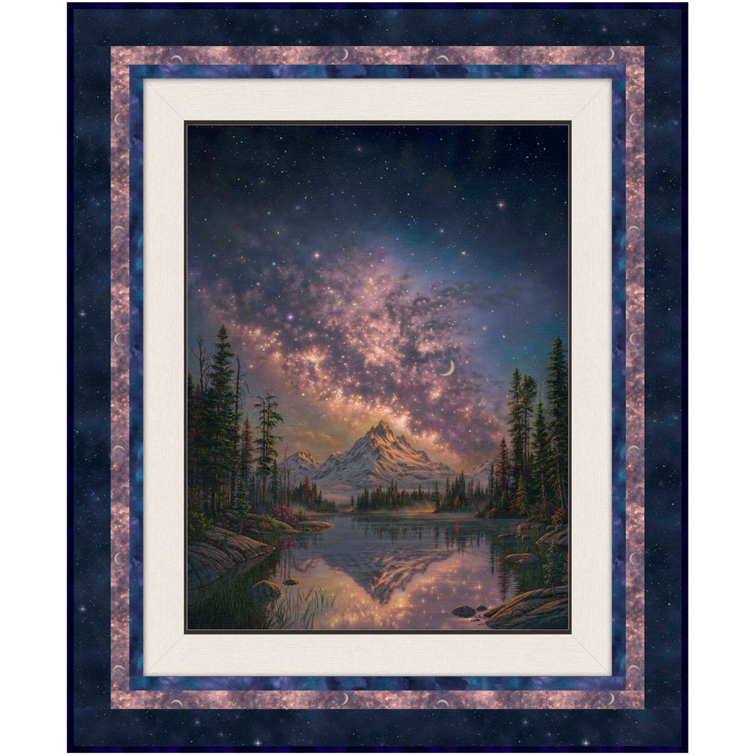 Starlit Night Framed Panel Quilt<br>by Cyndi Hershey<br>Available June 2025