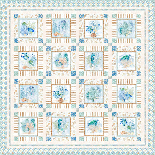 Sea Whispers<br>Sea Whispers Quilt<br>by Wendy Sheppard<br>Available March 2025