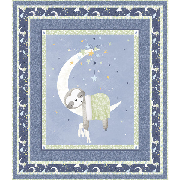 Sleepy Sloth<br>Blue Quilt by Stacey Day<br>Available Now!