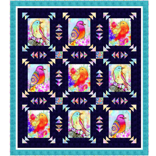 Songbird Serenade<br>Quilt by Wendy Sheppard<br>Available Now.